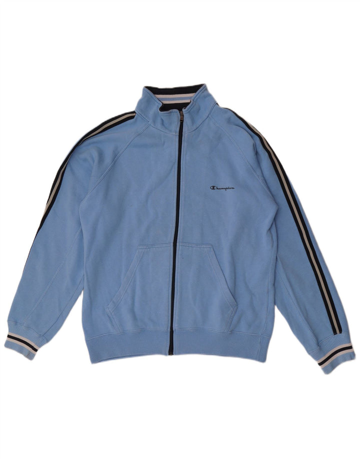 Champion Chaqueta De Chándal Para Hombre De Algodón A Rayas Azul Grande