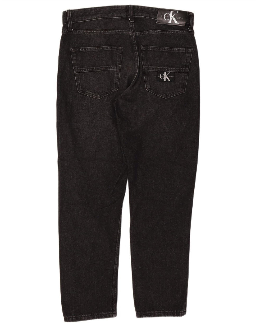 CALVIN KLEIN Vaqueros ajustados para hombre W32 L27 Algodón negro