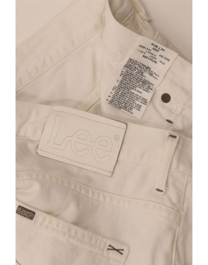 Lee Vaqueros Rectos Knox para Hombre W36 L34 Algodón Blanco