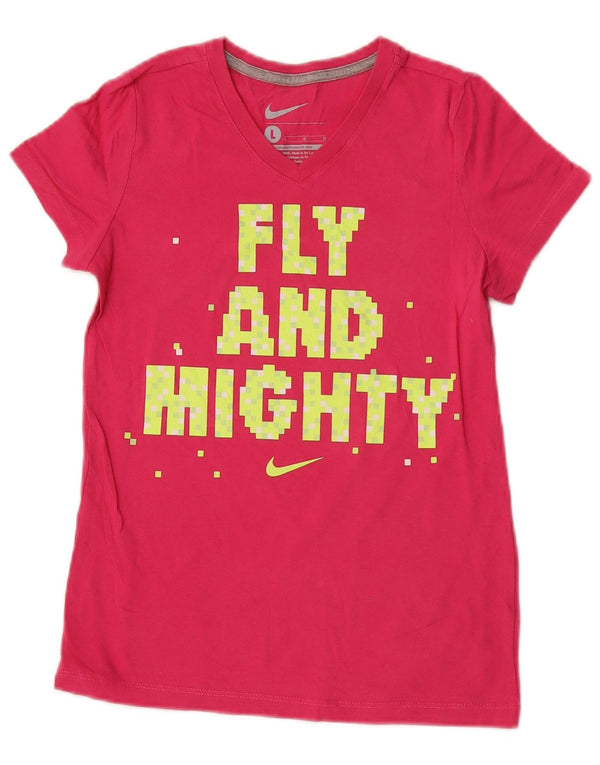 Nike Camiseta gráfica para niñas 12-13 años Grande Rosa