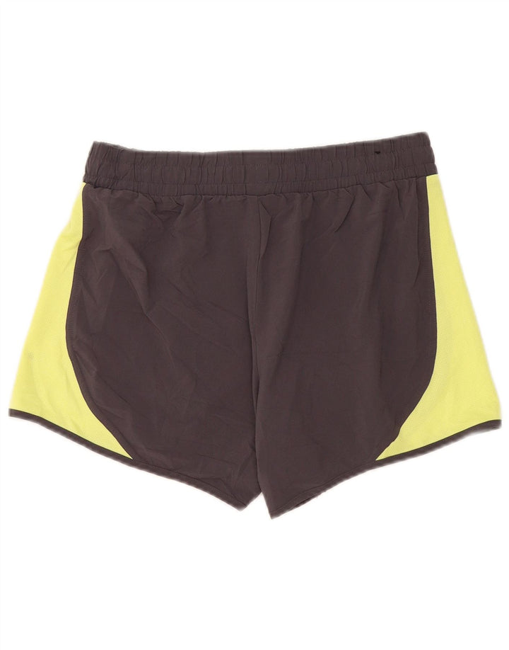 Fila Pantalones cortos deportivos para hombre, poliéster color block, pequeño, gris