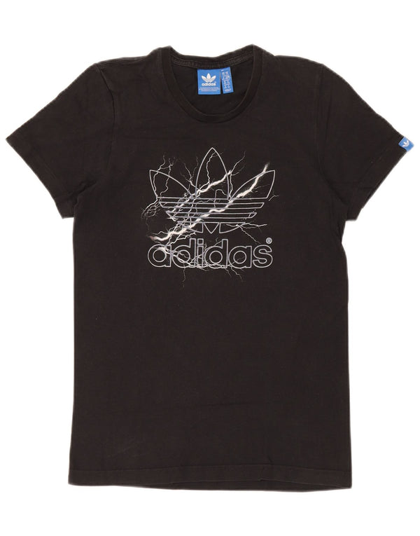 Adidas Hombre Camiseta Gráfica Top XS Algodón Negro