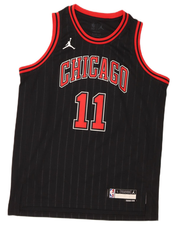 Jordan Boys Chicago Bulls Graphic Camiseta Top 14-15 años Grande Negro