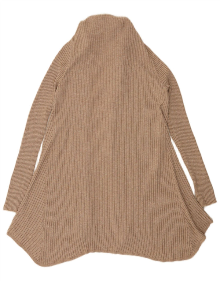 Marks & Spencer Suéter Cárdigan Abierto Largo para Mujer UK 44 Medio Beige