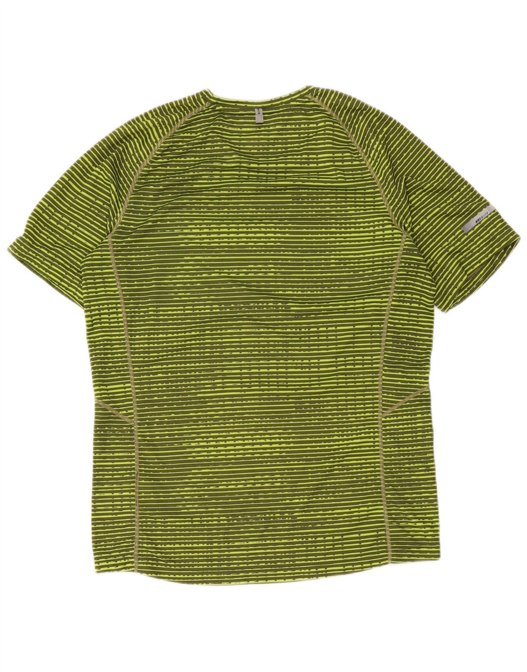 Camiseta Nike Dri Fit para mujer UK 40 Poliéster a rayas verde medio