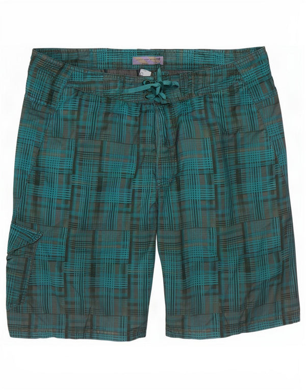 Bañador para hombre Fat Face XL Azul Cuadros Poliéster