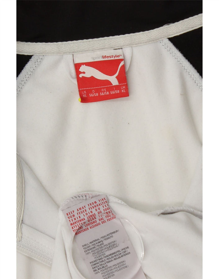 Puma Hombre Chándal Top Jacket XL Blanco Colorblock Poliéster