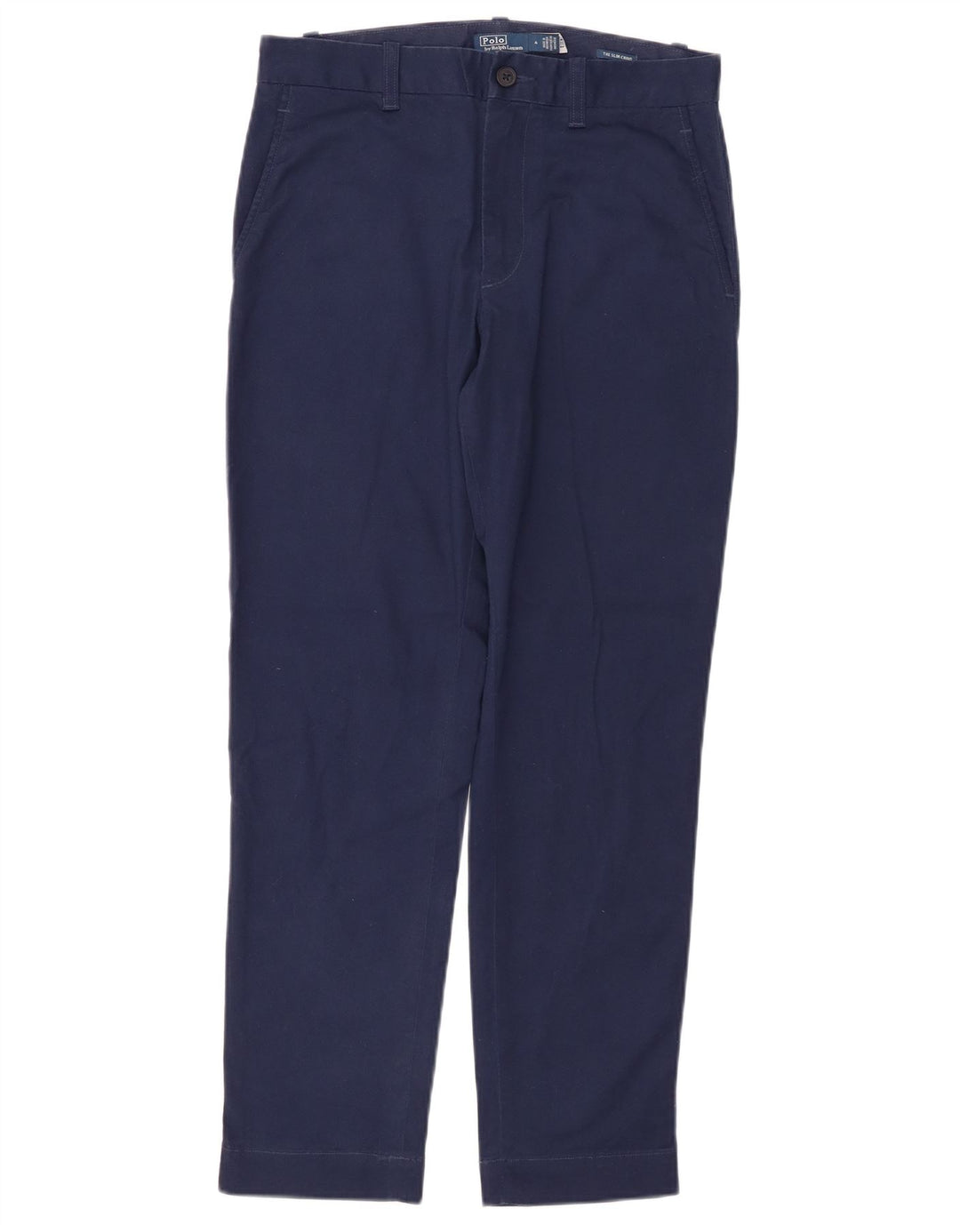 POLO RALPH LAUREN Pantalones chinos delgados para mujer US 4 Small W28 L27 Azul marino