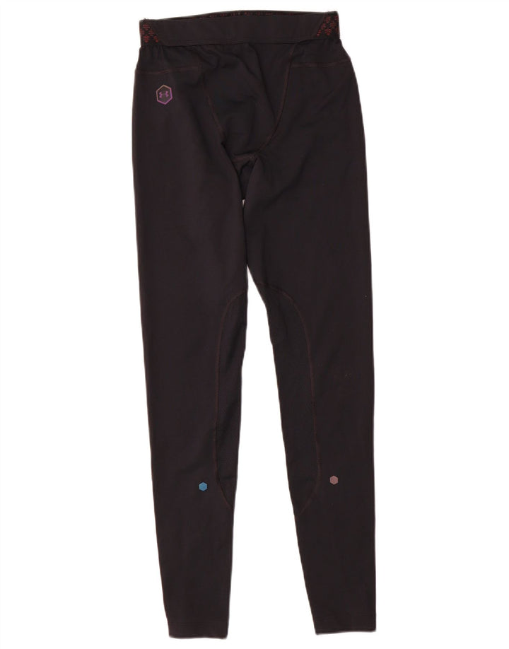 Under Armour Leggings Heat Gear para hombre, talla pequeña, color negro, geométrico