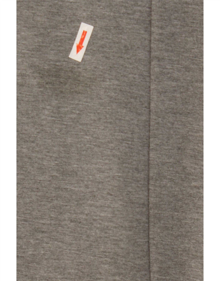 Topshop Chaleco abierto largo para mujer UK 10 Small Poliéster gris