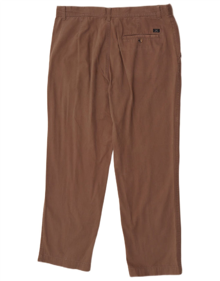 Marks & Spencer Pantalones chinos de corte regular para hombre W36 L29 Algodón marrón