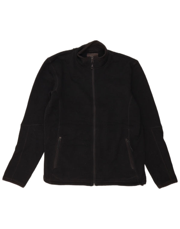 MARKS & SPENCER Chaqueta polar extragrande para mujer UK 10 Small Poliéster negro