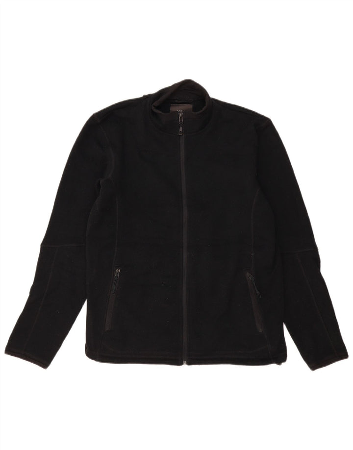 MARKS & SPENCER Chaqueta polar extragrande para mujer UK 10 Small Poliéster negro