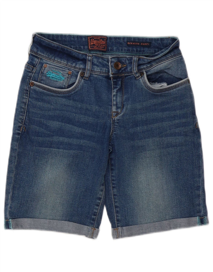 SUPERDRY Bermudas vaqueras para mujer W26 Small Blue Cotton