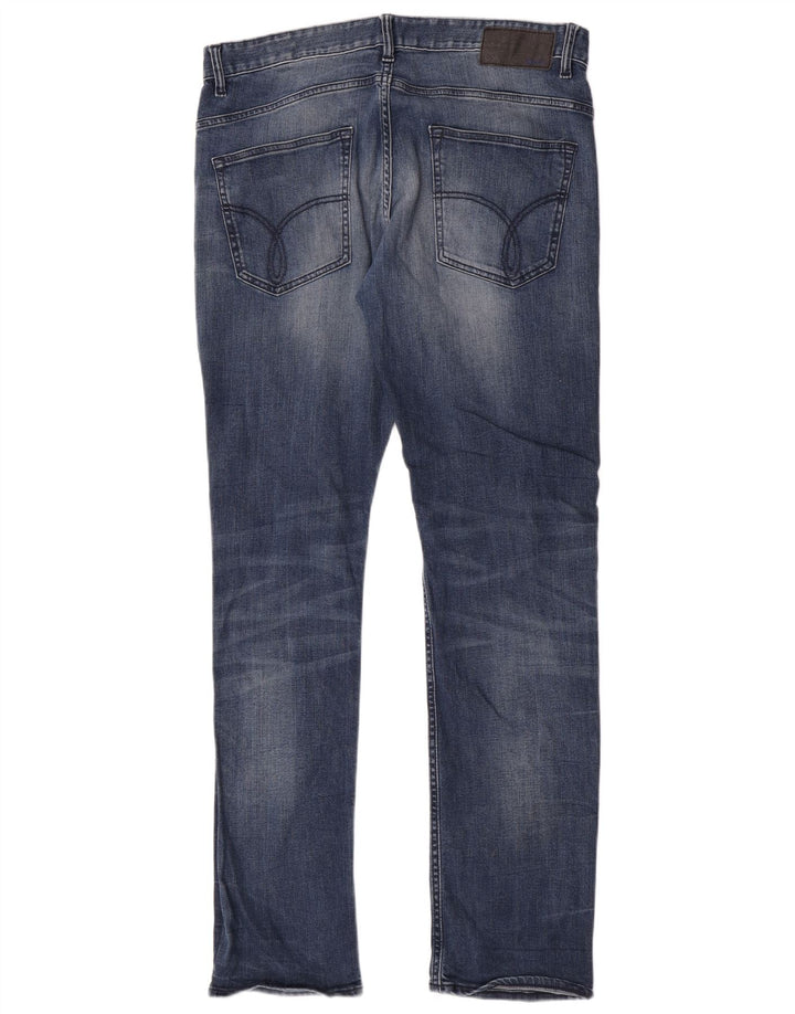 Calvin Klein Jeans ajustados para hombre W34 L34 Algodón azul