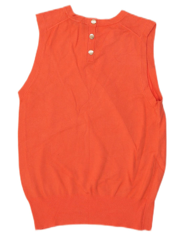 Zara Mujer Chaleco Tank Top UK 10 Small Naranja