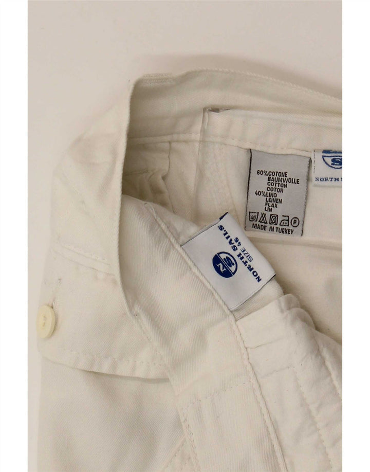 Bermudas tipo cargo para hombre North Sails IT 46 Small W32 Algodón blanco