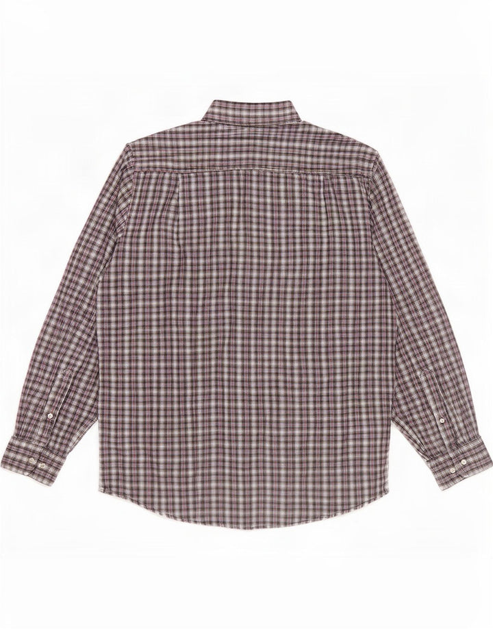 Rosengarten Camisa de franela para hombre talla 41/42 grande algodón a cuadros multicolor
