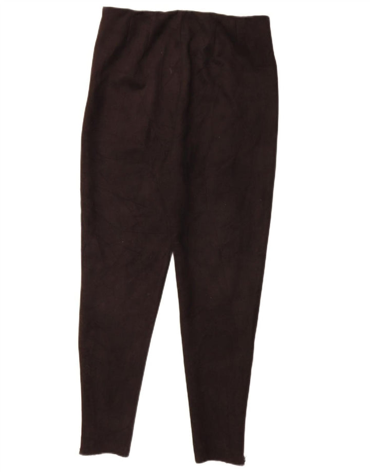 Zara Mujer Leggings UK 44 Grande Poliéster Negro