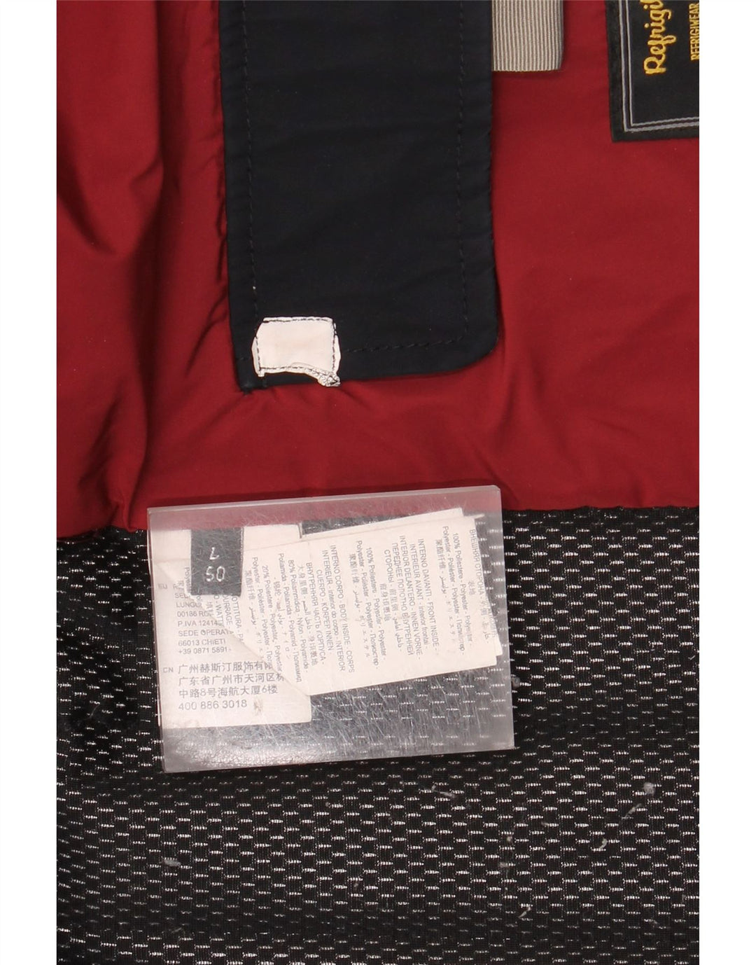 REFRIGIWEAR Chaqueta utilitaria para hombre IT 50 Grande Poliéster azul marino