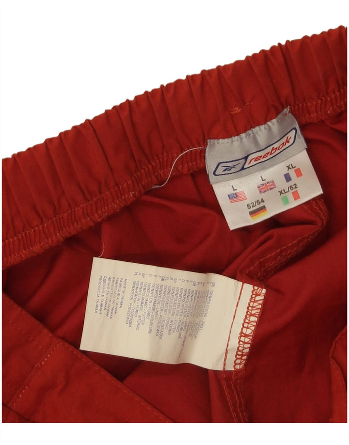 Reebok Pantalón Chándal Hombre Grande Naranja Poliéster
