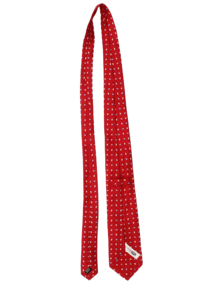 E.Marinella Corbata para hombre Talla única Seda floral roja