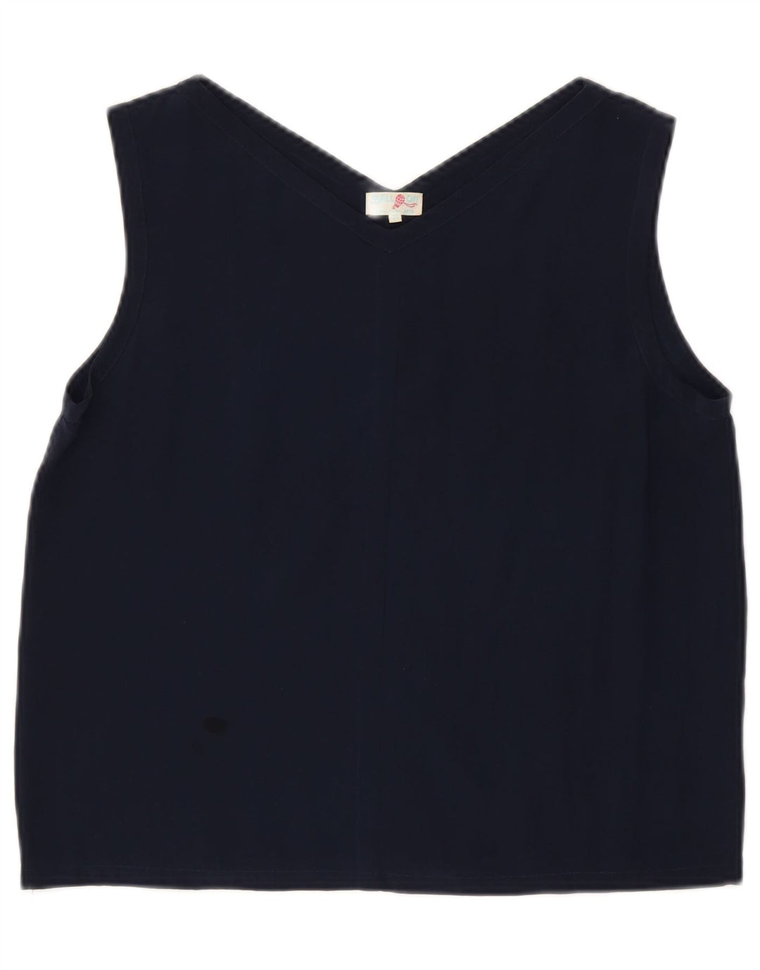 Ball On Top sin mangas para mujer UK 10 Small Seda azul marino