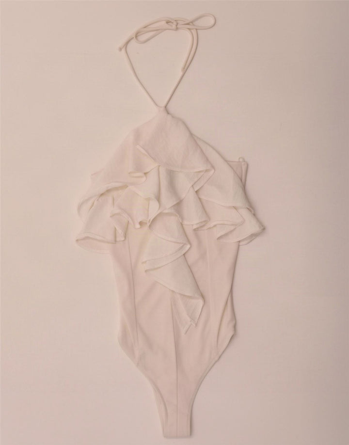 Zara Body Sin Mangas Mujer UK 8 Small Blanco