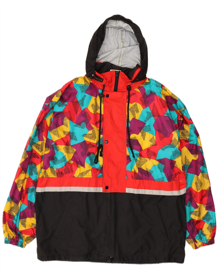 MARCEL CLAIR Chaqueta impermeable con capucha y ajuste holgado para hombre UK 38 Medium Black