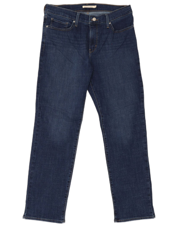 Levi's Mujer 314 Shaping Straight Jeans W31 L30 Algodón Azul