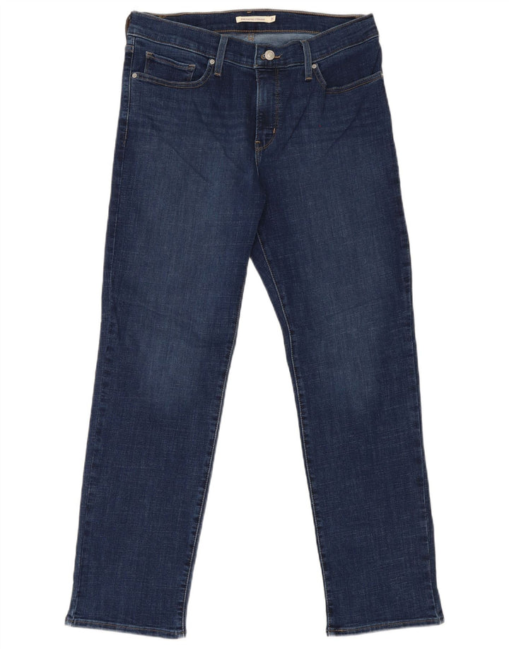 Levi's Mujer 314 Shaping Straight Jeans W31 L30 Algodón Azul