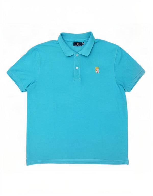 Marina Militare Polo Hombre 3XL Algodón Azul