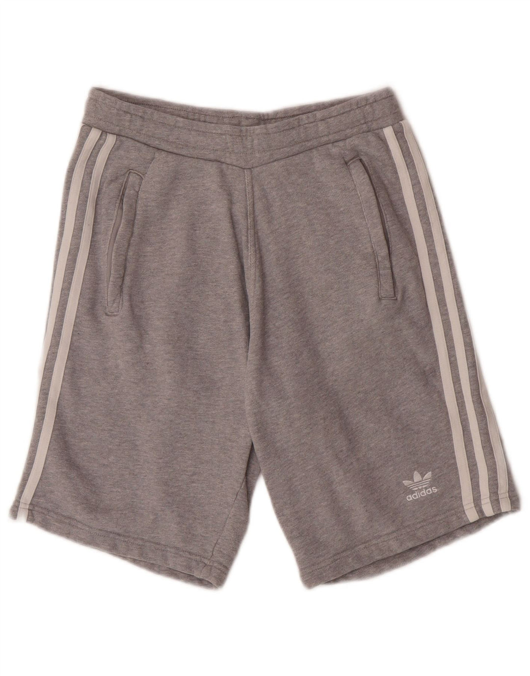 Adidas Hombre Pantalones Cortos Deportivos Pequeño Gris Algodón