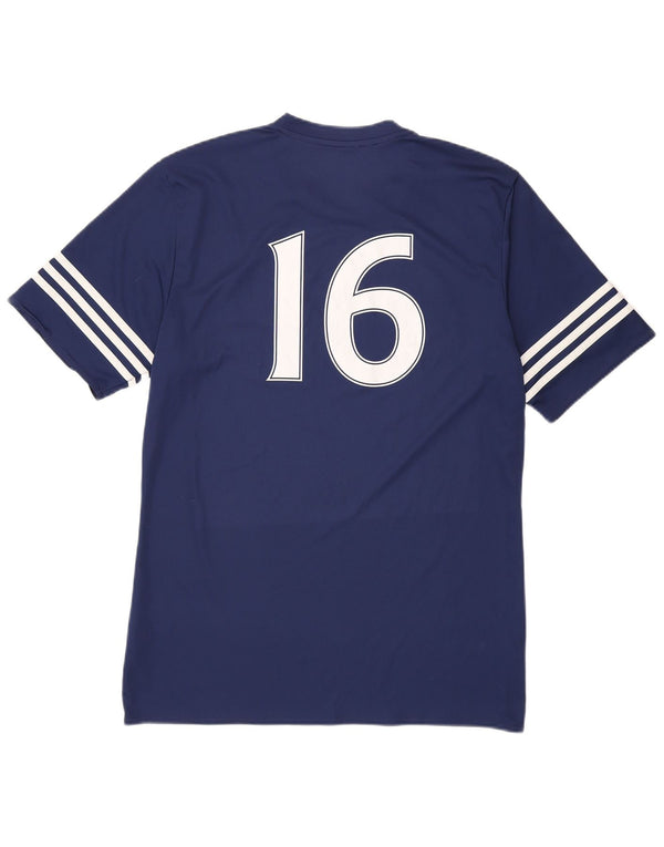 Adidas Mens Marciana FC Graphic Camiseta Top Grande Azul Marino Poliéster