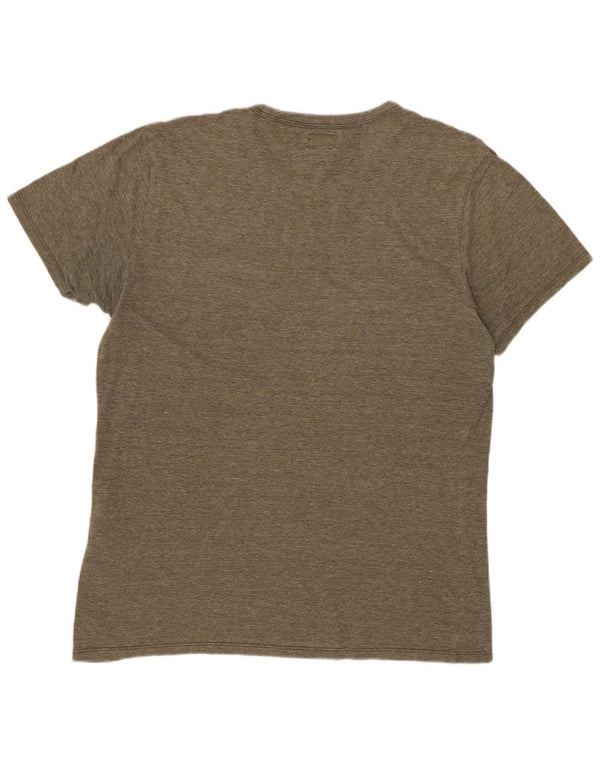 LEVI'S Camiseta para hombre Top Small Khaki Moteado de algodón