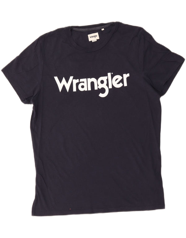 Wrangler Camiseta gráfica para hombre Top Medium Azul marino Algodón