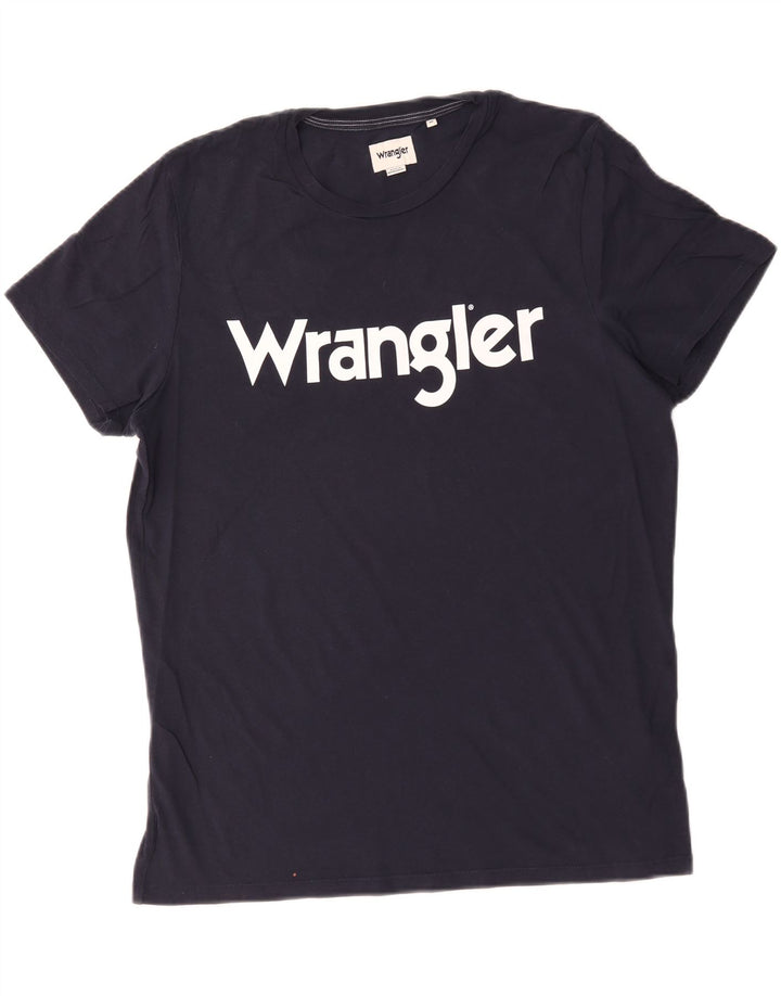 Wrangler Camiseta gráfica para hombre Top Medium Azul marino Algodón