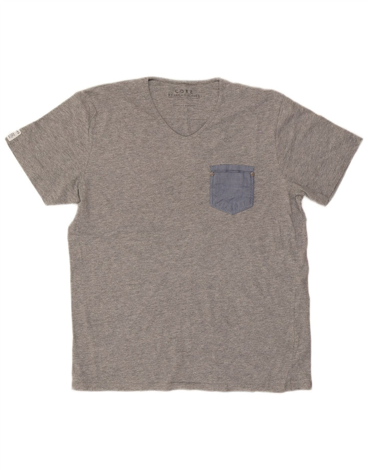 Jack & Jones Hombre Camiseta Top XL Gris Moteado