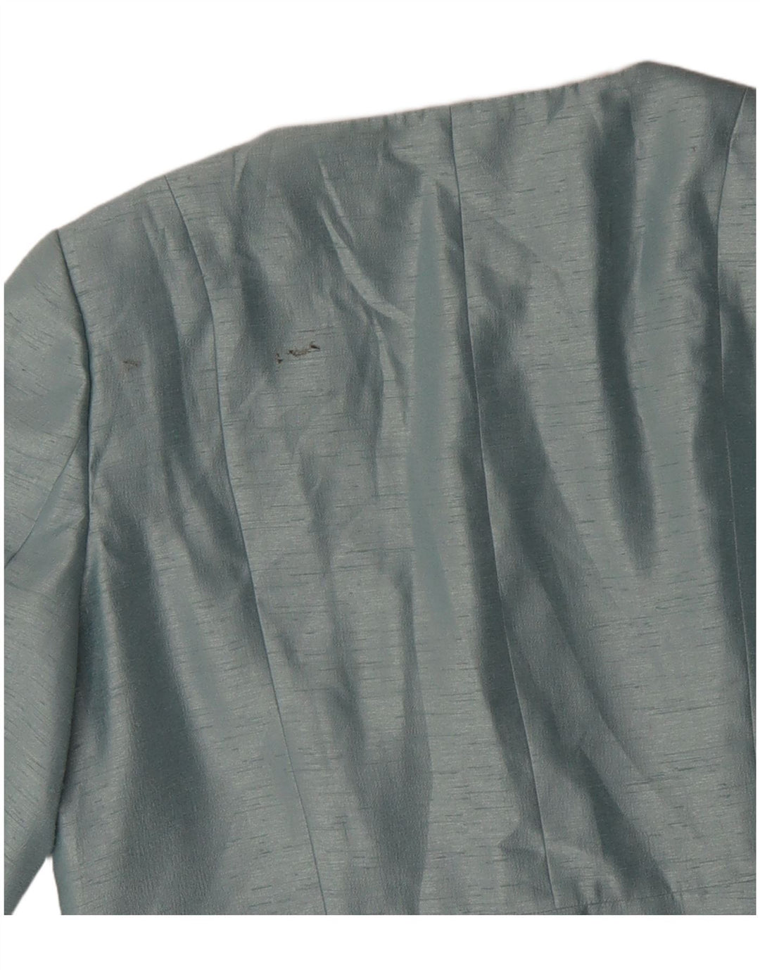 Jacques Vert Chaqueta corta de manga 3/4 para mujer UK 46 Viscosa azul grande
