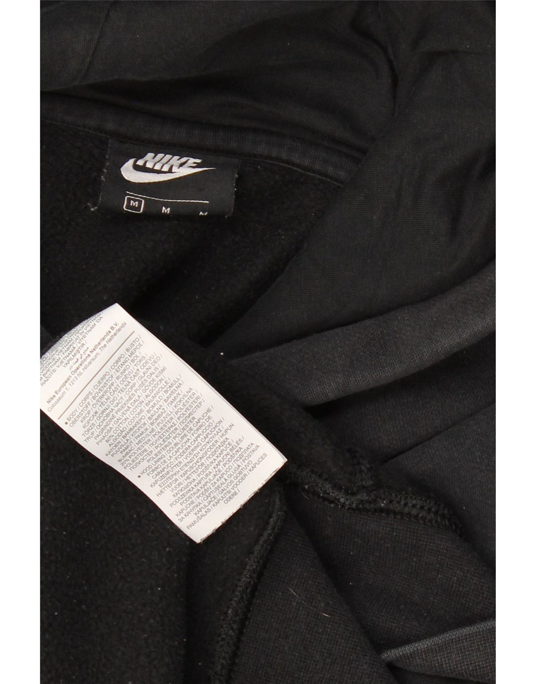 NIKE Hombre Sudadera con Capucha Jumper Medium Negro Algodón