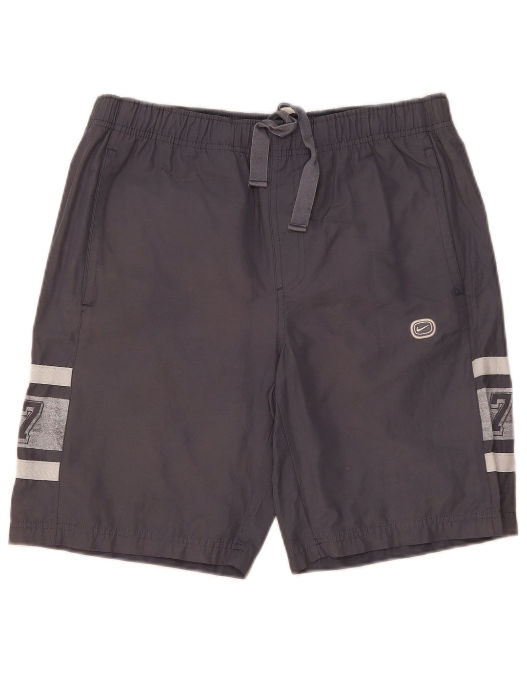 Nike - Pantalones cortos deportivos con gráficos para hombre (algodón gris pequeño)