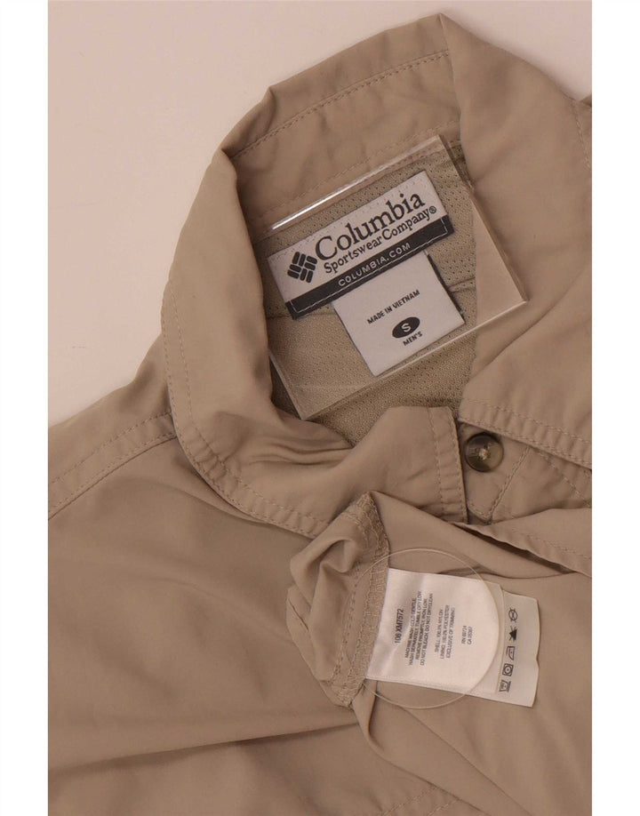 Camisa Columbia Hombre Pequeña Nylon Beige