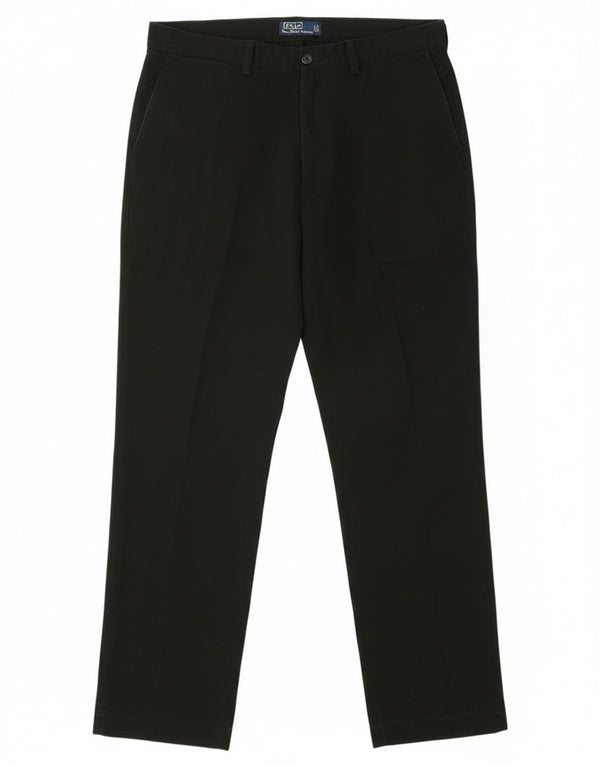 Polo Ralph Lauren Pantalones chinos rectos para hombre W38 L34 Algodón negro