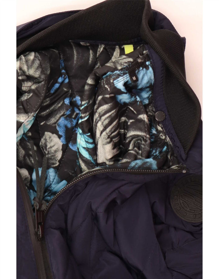 Replay Chaqueta acolchada para hombre UK 38 Medium Azul marino Poliéster