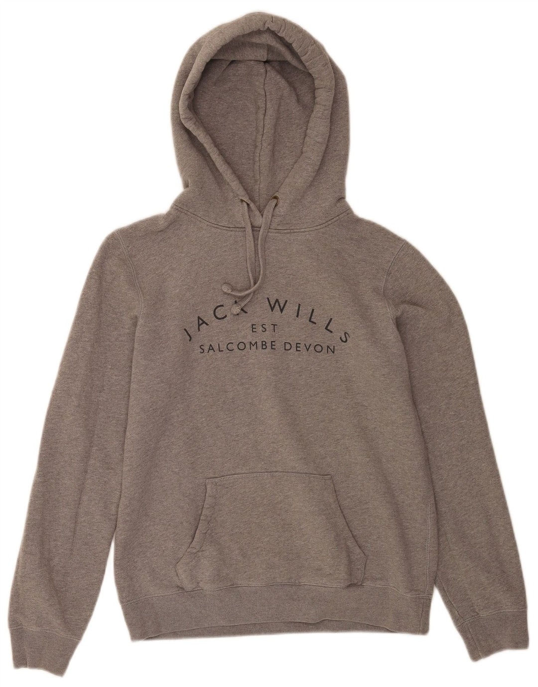 Jack Wills Salcombe Devon Sudadera con Capucha para Mujer Reino Unido 12 Gris Medio Moteado