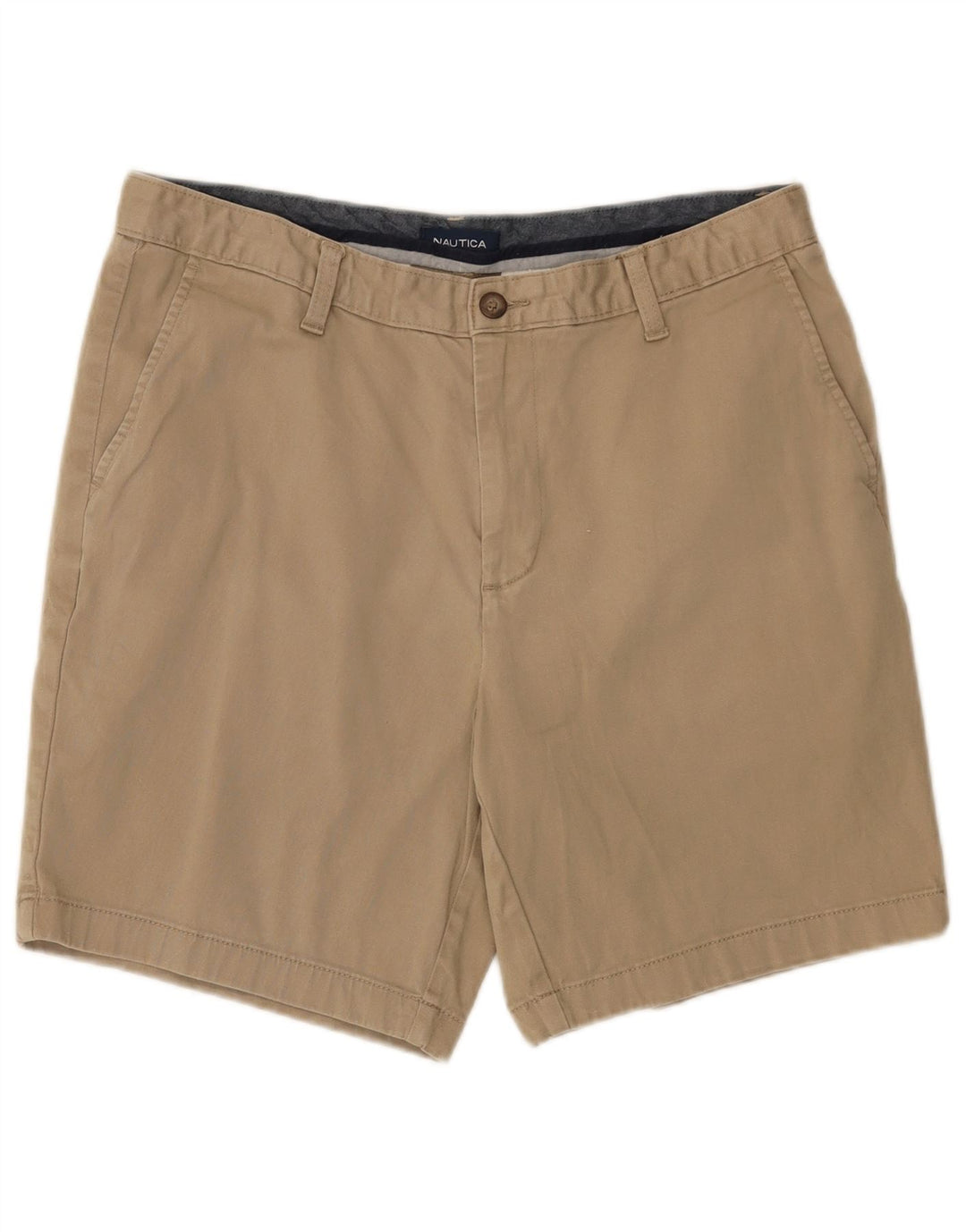 Nautica Pantalones cortos chinos para hombre W34 grande beige