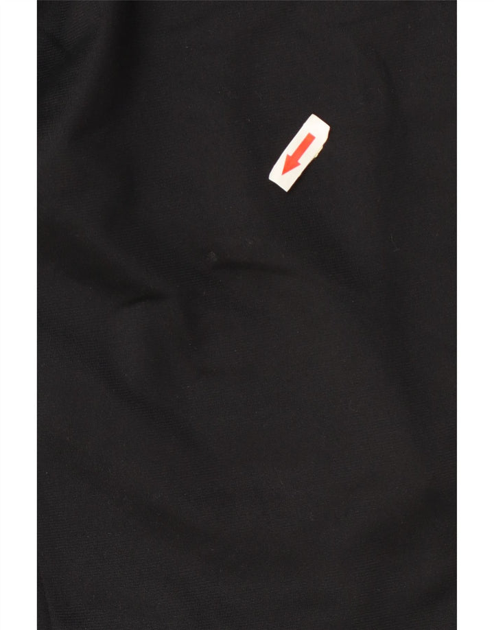 Kappa Chaqueta superior de chándal gráfico para mujer UK 40 Mediano Poliéster negro