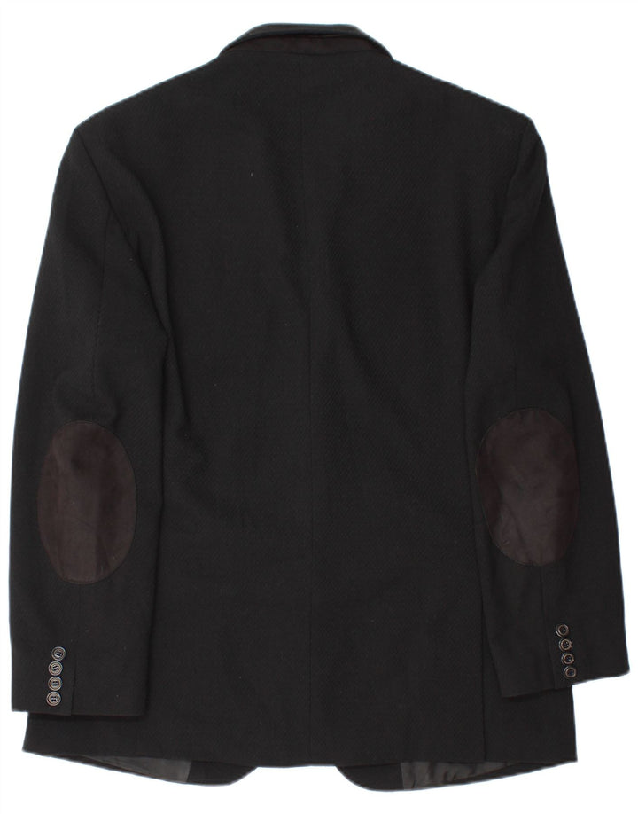 Zara Chaqueta Blazer De 2 Botones Para Hombre UK 42 XL Negro