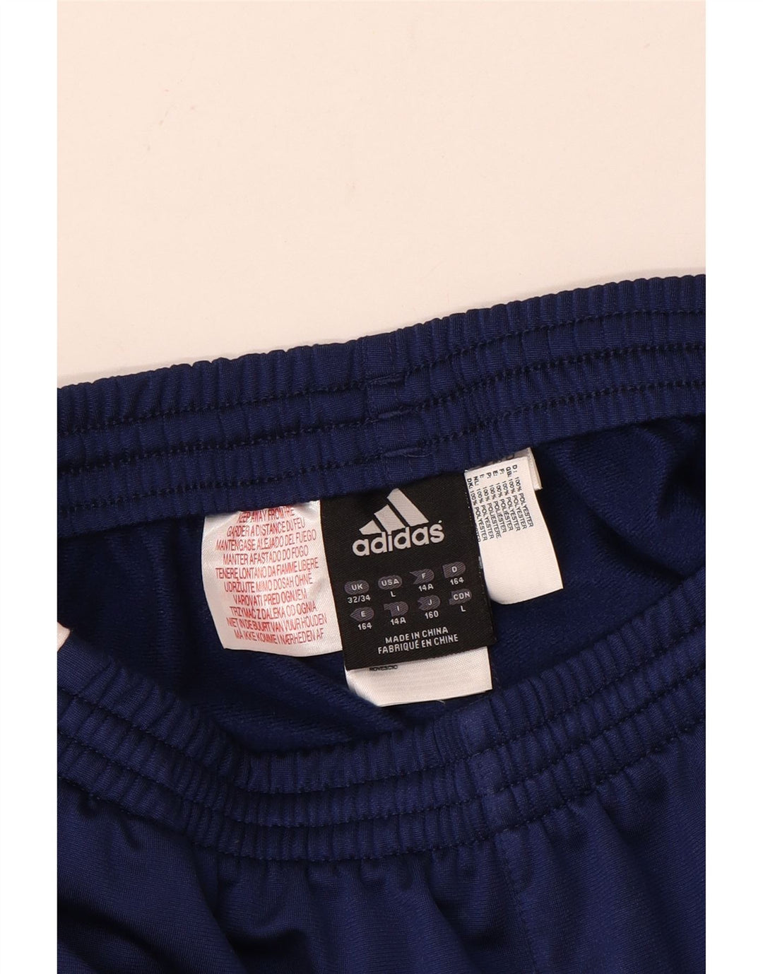 Adidas Pantalones de chándal para niño 13-14 años Azul Colorblock Poliéster