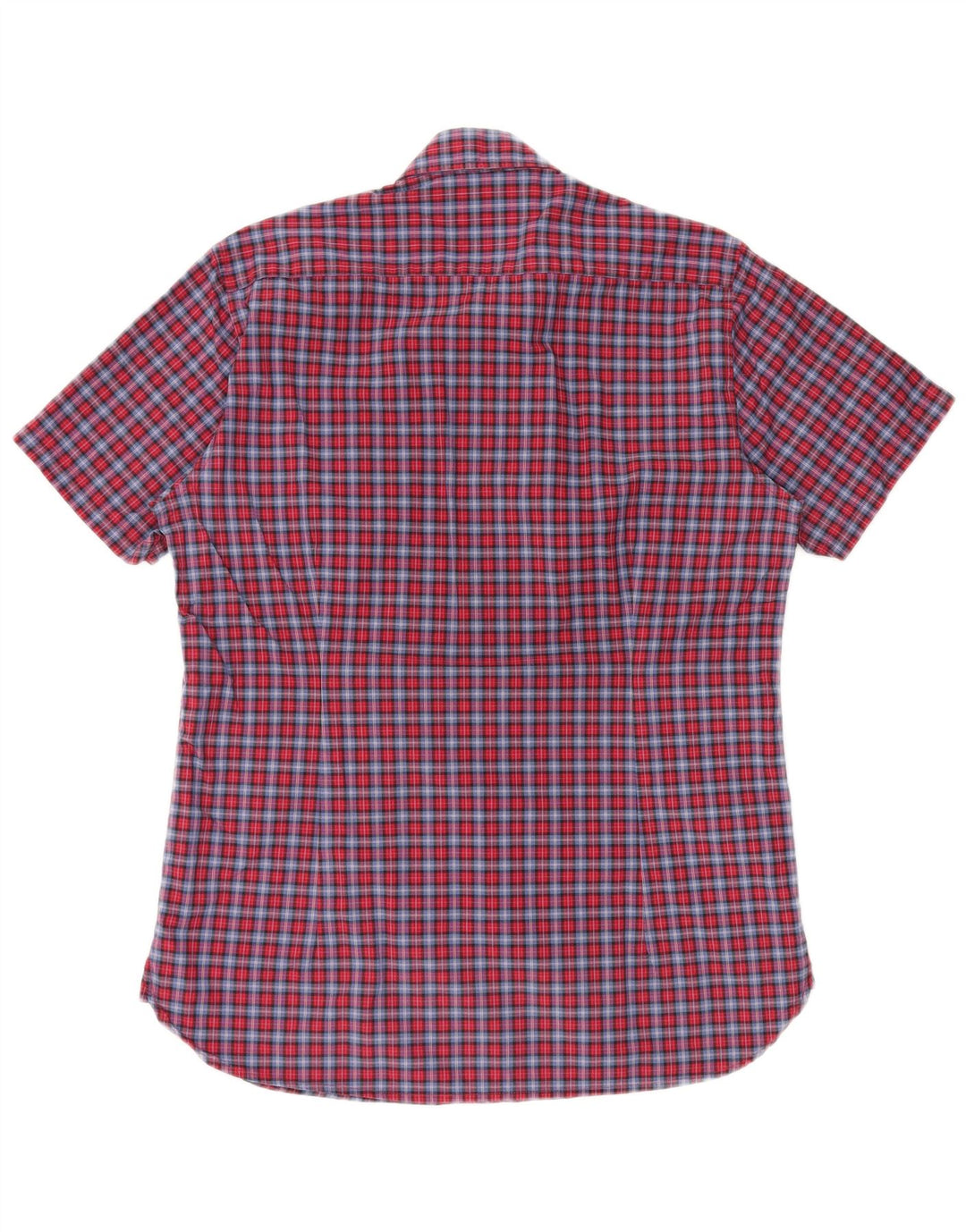 BARBOUR Camisa de manga corta de corte entallado para hombre Cuadros multicolores medianos